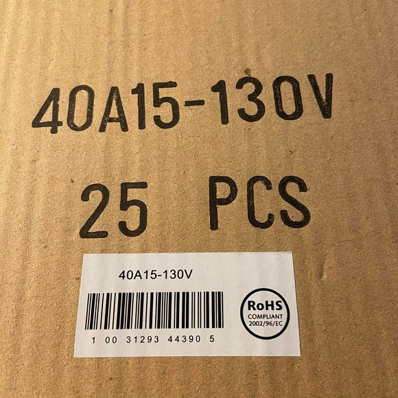 40A15-130V Bulb 25 Bulbs New in Box Light Bulbs - Picture 3 of 5